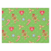 Gingerbrot Herz Weihnachtstablette Tischdecke (Vorderseite (Horizontal))