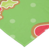 Gingerbrot Herz Weihnachtstablette Tischdecke (Schrägansicht)