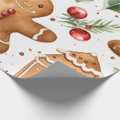 Gingerbrot Holiday Pattern Geschenkpapier (Ecke)