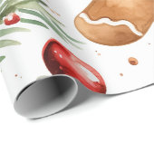 Gingerbrot Holiday Pattern Geschenkpapier (Rolleneckpunkt)
