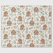 Gingerbrot Holiday Wrapping Paper Geschenkpapier (Flach)