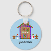 Gingerbrot House #1 Schlüsselanhänger (Vorderseite)