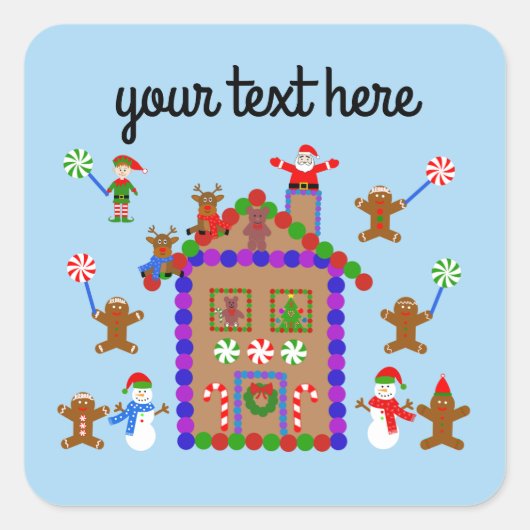 Gingerbrot House #2 Stickers (Vorderseite)