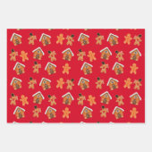 Gingerbrot House and Men Weihnachten Geschenkpapier Set (Vorderseite 3)