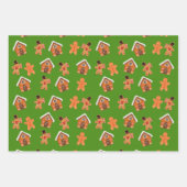 Gingerbrot House and Men Weihnachten Geschenkpapier Set (Vorderseite 2)