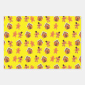 Gingerbrot House and Men Weihnachten Geschenkpapier Set (Vorderseite)