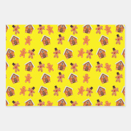 Gingerbrot House and Men Weihnachten Geschenkpapier Set