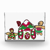 Gingerbrot House Art Spaß Fotoblock (Vorderseite)