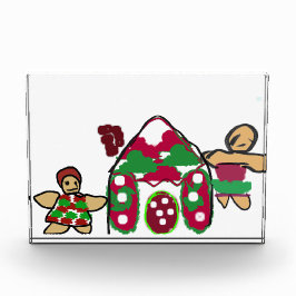 Gingerbrot House Art Spaß Fotoblock