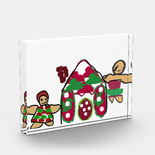 Gingerbrot House Art Spaß Fotoblock (Links)