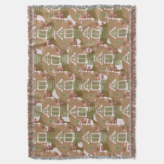 Gingerbrot House Camper Pink Decke (Vorderseite Vertikal)