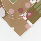 Gingerbrot House Camper Pink Fleecedecke (Ecke)