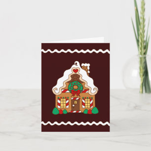 Gingerbrot House Card Feiertagskarte