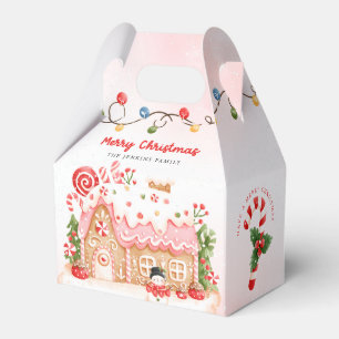 Gingerbrot House Christmas Favor Box Geschenkschachtel
