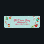 Gingerbrot House Christmas Return Address Label<br><div class="desc">Pink Gingerbrei House Weihnachtsanschrift</div>