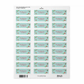 Gingerbrot House Christmas Return Address Label (Vorne)