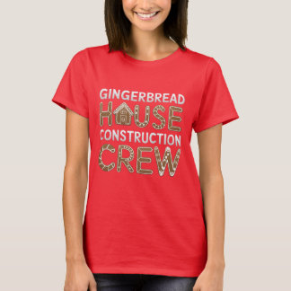 Gingerbrot House Construction Crew Digitale Kunst T-Shirt
