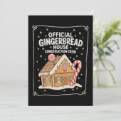 Gingerbrot House Construction Crew Weihnachten Wei (Stehend Vorderseite)
