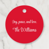 Gingerbrot House Contest Party White & Red Geschenkanhänger (Rückseite)