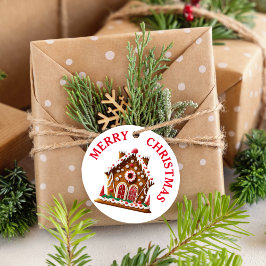 Gingerbrot House Contest Party White & Red Geschenkanhänger