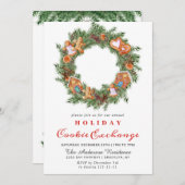 Gingerbrot House Cookie Exchange Weihnachtsfeierta Einladung (Vorne/Hinten)