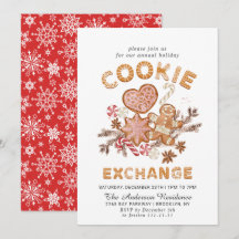 Gingerbrot House Cookie Exchange Weihnachtsfeierta