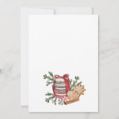 Gingerbrot House Cookie Exchange Weihnachtsfeierta Einladung (Rückseite)