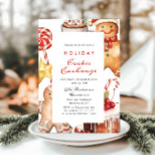 Gingerbrot House Cookie Exchange Weihnachtsfeierta Einladung