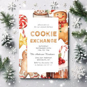 Gingerbrot House Cookie Exchange Weihnachtsfeierta Einladung