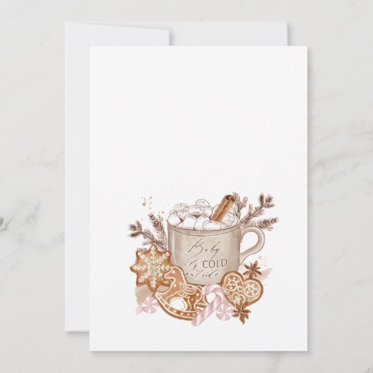 Gingerbrot House Cookie Exchange Weihnachtsfeierta Einladung (Rückseite)