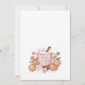 Gingerbrot House Cookie Exchange Weihnachtsfeierta Einladung (Rückseite)