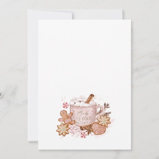 Gingerbrot House Cookie Exchange Weihnachtsfeierta Einladung (Rückseite)