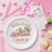 Gingerbrot House Cookie Exchange Weihnachtsfeierta Pappteller (Party)