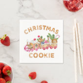 Gingerbrot House Cookie Exchange Weihnachtsfeierta Serviette (Beispiel)