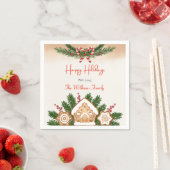 Gingerbrot House Holiday Party Serviette (Beispiel)