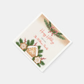 Gingerbrot House Holiday Party Serviette (Ecke)