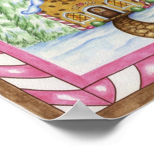Gingerbrot House Lodge Poster (Ecke)