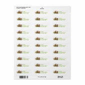 Gingerbrot House Mailing Labels (Vorne)