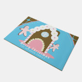 Gingerbrot House Man Familienname Doormat Fußmatte (Schrägansicht)