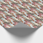 Gingerbrot House mit Süßspeisen Geschenkpapier (Ecke)