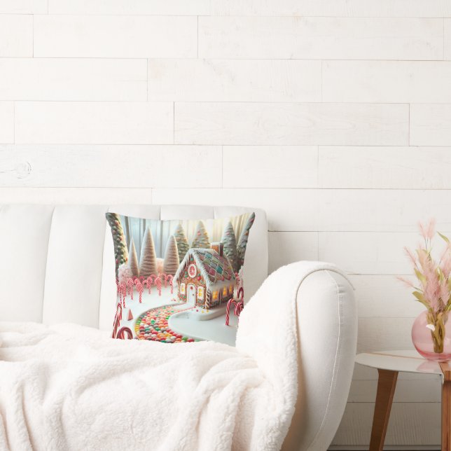 Gingerbrot House mit Süßspeisen Kissen (Liege)