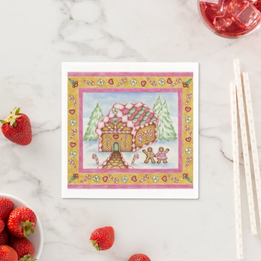 Gingerbrot House Napkins Serviette (Beispiel)