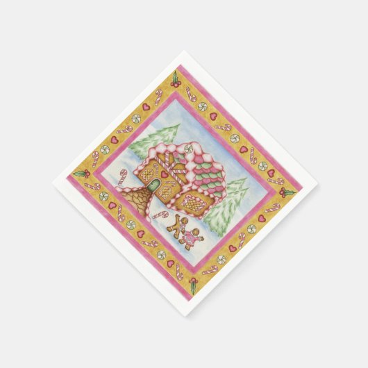 Gingerbrot House Napkins Serviette (Ecke)