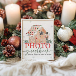 Gingerbrot House Nutcracker Gästekennzeichen Poster