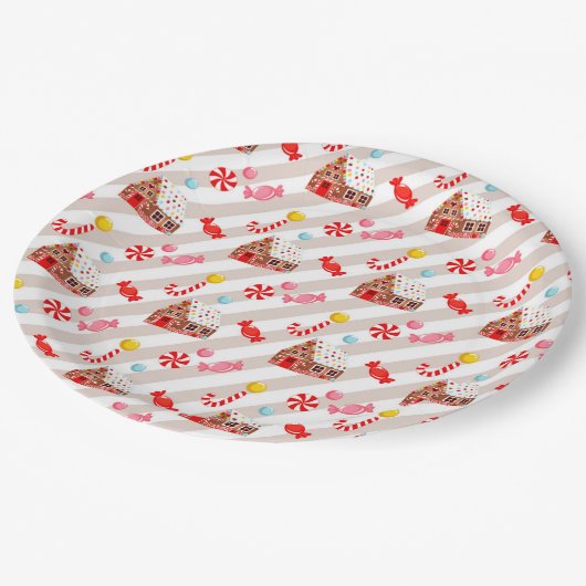 Gingerbrot House Party Paper Teller (Schrägansicht)