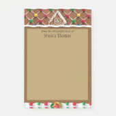 Gingerbrot House Personalisiert Post-it Klebezettel (Vorderseite)