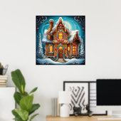 Gingerbrot House Poster (Heimbüro)