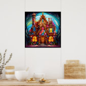 Gingerbrot House Poster (Küche)