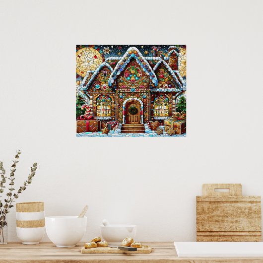 Gingerbrot House Poster (Küche)