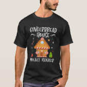 Gingerbrot House Projektleiter Backen Xmas Paja T-Shirt (Vorderseite)